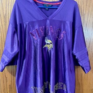Tommy Hilfiger Purple Vikings Women’s sequenced Jersey